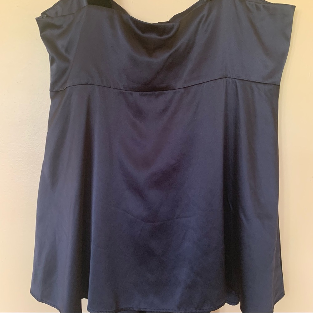Vera Wang Simply Vera Black Satin Velvet Straps Tank Top Size 14. - Picture 6 of 14